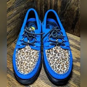 Sperry | Shoes | Sperry X Pleasures Blue Leopard Print New  display picture 3